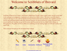 Tablet Screenshot of brevardscribblers.org